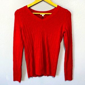 Talbots sweater in burgundy